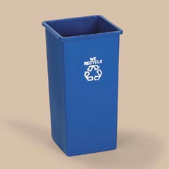 Rubbermaid Commercial Station Paper Recycling Container - 23-Gallon RCP356906BLU