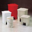 Rubbermaid Commercial Fire-Safe Plastic Step-On Receptacle - 8-Gallon - Beige RCP6143BEI