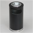Rubbermaid Commercial 12-Gallon Atrium™ Steel Ash/Trash Receptacle with Sand Top - Black RCP9106BLA