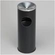 Rubbermaid Commercial 3-1/2-Gallon Steel Ash/Trash Container - Black