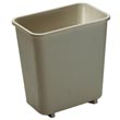 Rubbermaid [2952] Soft Molded Plastic Deskside Wastebasket - Vanity - 8-1/8 Qt. - Beige