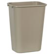 Rubbermaid [2957] Soft Molded Plastic Deskside Wastebasket - Large - 41-1/4 Qt. - Beige RCP2957BEI