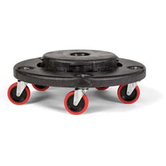 Rubbermaid [2640-43] Brute® Trash Can Quiet Dolly - Black