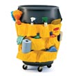 Rubbermaid [2642] Brute® Trash Can Cleaning Tools Caddy Bag - Yellow