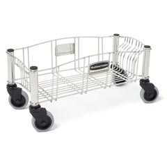 Rubbermaid [3553] Slim Jim® Rectangular Trash Can Stainless Steel Wire Frame Dolly