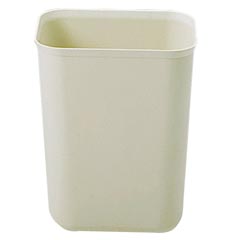 Rubbermaid [2540] Fire Resistant Fiberglass Deskside Wastebasket - Beige - 7 Quart