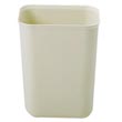 Rubbermaid [2540] Fire Resistant Fiberglass Deskside Wastebasket - Beige - 7 Quart