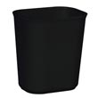 Rubbermaid [2541] Fire Resistant Fiberglass Deskside Wastebasket - Black - 14 Quart