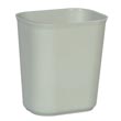 Rubbermaid [2541] Fire Resistant Fiberglass Deskside Wastebasket - Gray - 14 Quart