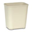 Rubbermaid [2543] Fire Resistant Fiberglass Deskside Wastebasket - Beige - 28 Quart