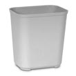 Rubbermaid [2543] Fire Resistant Fiberglass Deskside Wastebasket - Gray - 28 Quart