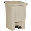 Rubbermaid [6144] Plastic Fire-Safe Step-On Trash Container - Beige - 12 Gallon RCP6144BEI