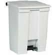 Rubbermaid [6145] Plastic Fire-Safe Step-On Trash Container - White - 18 Gallon RCP6145WHI