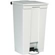 Rubbermaid [6146] Plastic Fire-Safe Mobile Step-On Trash Container - White - 23 Gallon RCP6146WHI