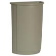 Rubbermaid [3520] Untouchable® Half Round Trash Container - 21 Gallon - Beige RCP3520BEI