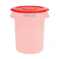 Rubbermaid [2631] Brute® Round Trash Can Lid - 32 Gallon - Red