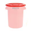 Rubbermaid [2631] Brute® Round Trash Can Lid - 32 Gallon - Red