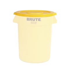 Rubbermaid [2631] Brute® Round Trash Can Lid - 32 Gallon - Yellow