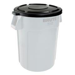 Rubbermaid [2645] Brute® Round Trash Can Self Draining Lid - 44 Gallon - Black