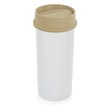 Rubbermaid [2672] Untouchable® Round Trash Can Swing Top Lid - 22 Gallon - Beige
