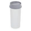 Rubbermaid [2672] Untouchable® Round Trash Can Swing Top Lid - 22 Gallon - Gray RCP2672GRA