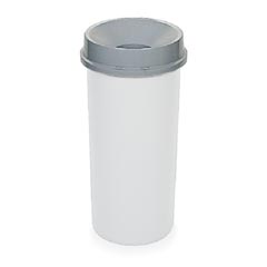 Rubbermaid [3548] Untouchable® Round Trash Can Funnel Top - 22 Gallon - Gray