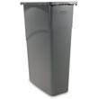 Rubbermaid [3540] Slim Jim® Rectangular Waste Container w/ Handles - 23 Gallon - Gray