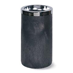 Rubbermaid [2585] Smoking Urn w/ Metal Ashtray Top - Black