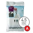 simplehuman® [CW0160] Trash Can Liner Bags - Code A - 1.2 Gallon - 30 Pack