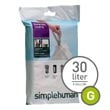 simplehuman® [CW0166] Trash Can Liner Bags - Code G - 8 Gallon - 20 Pack 628166