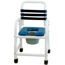 Deluxe Shower Commode Chair - 18" DNE-118-3TWL