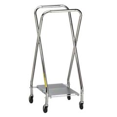 R&amp;B Wire [654] Fixed Collapsible Laundry Hamper Frame - 17" x 15" x 37" - Chrome