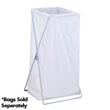 R&B Wire [698] Single Stationary Wire X-Frame Hamper - Zinc RB-698