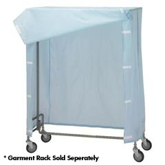 R&amp;B Wire [750] Portable Garment Rack Nylon Cover &amp; Frame - White