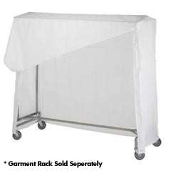 R&amp;B Wire [751] Portable Garment Rack Nylon Cover &amp; Frame - White