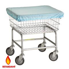 R&amp;B Wire [131] Wire Frame Metal Laundry Cart Nylon Cover Cap - B, D, E &amp; G Baskets - Yellow