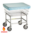 R&amp;B Wire [131] Wire Frame Metal Laundry Cart Nylon Cover Cap - B, D, E &amp; G Baskets - Yellow