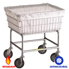 R&amp;B Wire [142] Wire Frame Metal Laundry Cart Antimicrobial Basket Liner - B, D, E &amp; G Baskets - Blue