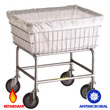 R&amp;B Wire [142] Wire Frame Metal Laundry Cart Antimicrobial Basket Liner - B, D, E &amp; G Baskets - Blue