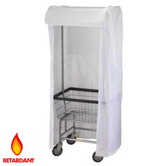 R&amp;B Wire [151] Wire Frame Metal Laundry Cart Rack Frame &amp; Nylon Cover - Yellow