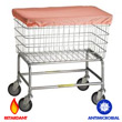 R&B Wire [232] Wire Frame Metal Laundry Cart Antimicrobial Cover Cap - F Baskets - Mauve RB-232-MVE
