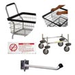 Commercial Metal Laundry Cart Accessories, Signage, Dividers, Extenders, Bumper Kits - Laundry, Healthcare & Hospitality Logistics
