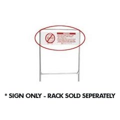 R&amp;B Wire [908S] Metal Laundry Cart Rack Extender Sign