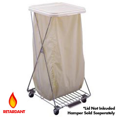 R&amp;B Wire [640] Nylon Portable Hamper Replacement Bag - White
