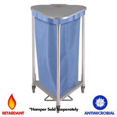 R&amp;B Wire [669-AM] Triangular Hamper Bag - Antimicrobial - Blue