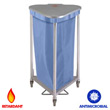 R&amp;B Wire [669-AM] Triangular Hamper Bag - Antimicrobial - Blue