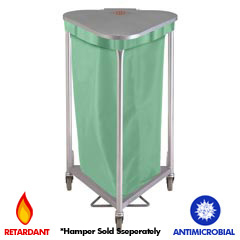 R&amp;B Wire [669-AM] Triangular Hamper Bag - Antimicrobial - Green