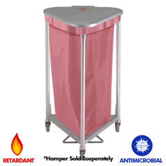 R&amp;B Wire [669-AM] Triangular Hamper Bag - Antimicrobial - Pink