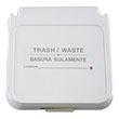 R&B Wire Laundry Hamper Lid Label - Trash/Waste - Gray