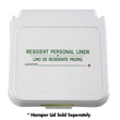 R&amp;B Wire [602RL] Laundry Hamper Lid Label - Resident Personal Linen - Green Lettering - (5) 12" x 4" Labels